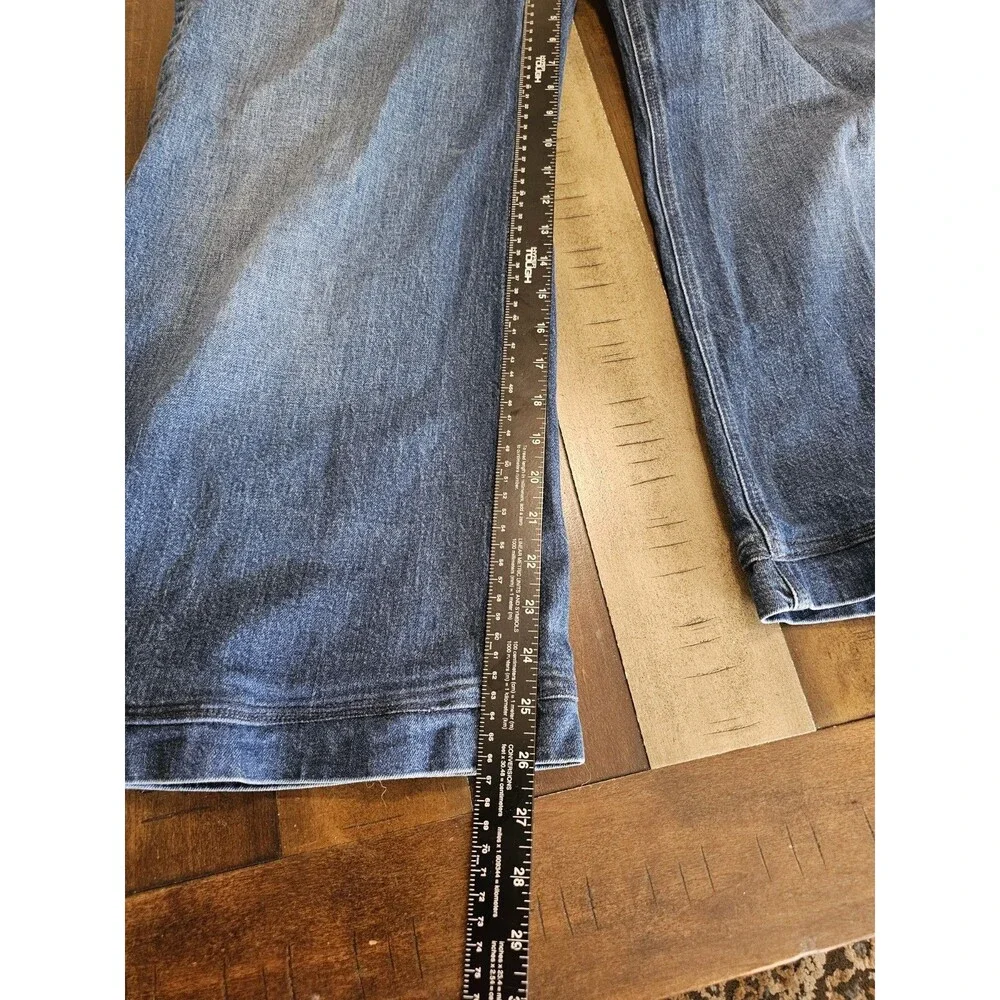 J.CREW Wide Leg Trouser Jeans Size 32 High Rise Denim Blue Wash Streetwear Skate
